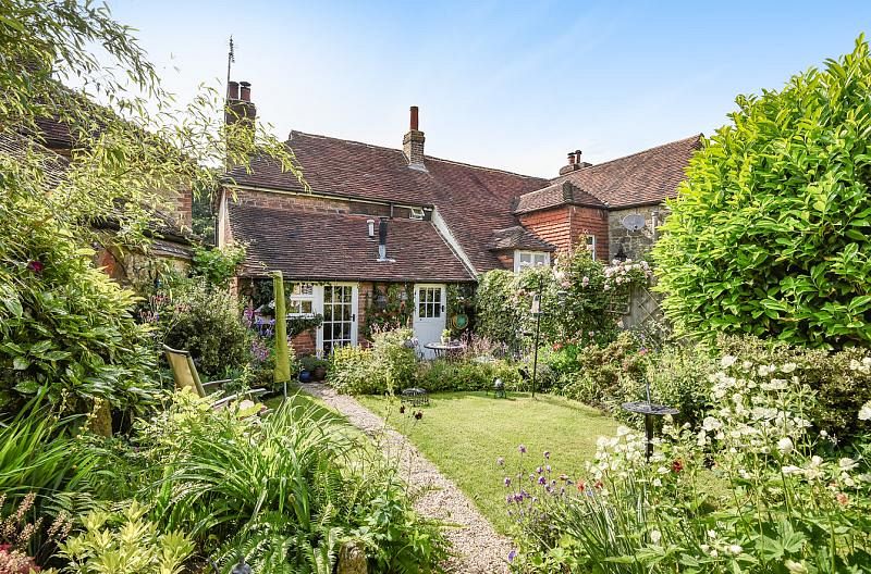 Beautifully kept garden at Grade II listed cottage, West Chiltington